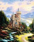 Thomas Kinkade Guardian Castle painting